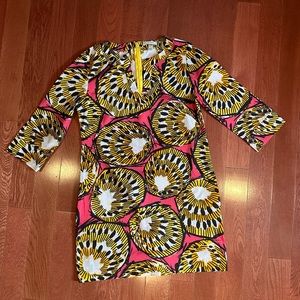 J Crew printed mini dress